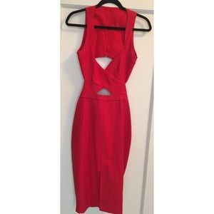 Women’s Red Zip-up Dress